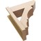 Ekena Millwork 8-in W x 22-in D x 26-in H Balboa Slat Rough Cedar Woodgrain TimberThane Outlooker, Primed Tan OUTUR080X22X26BOA24RCPR - alternate 6